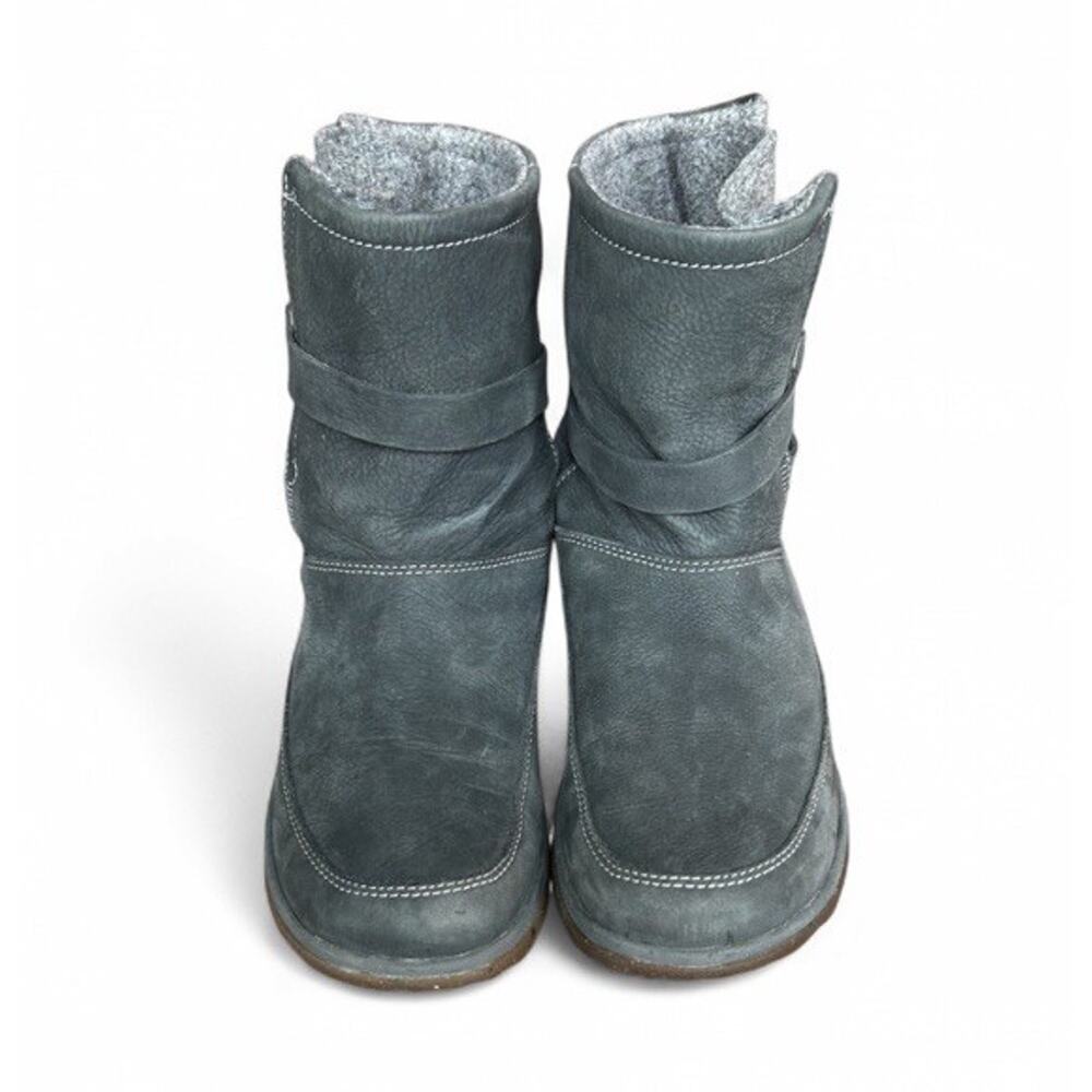 Chaco Hopi Waterproof Leather & Wool Boots Castlerock Gray Buckle Women’s US 8 - Picture 3 of 10
